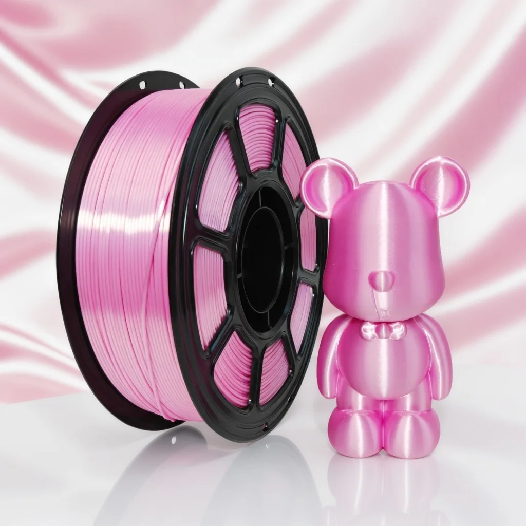 도매 1KG 실크 PLA 필라멘트 1.75mm 샤이니 블루 골드 핑크 청록색 퍼플 3D 프린팅 재료 (밤부랩, 크리얼리티, 엔더 3 호환)