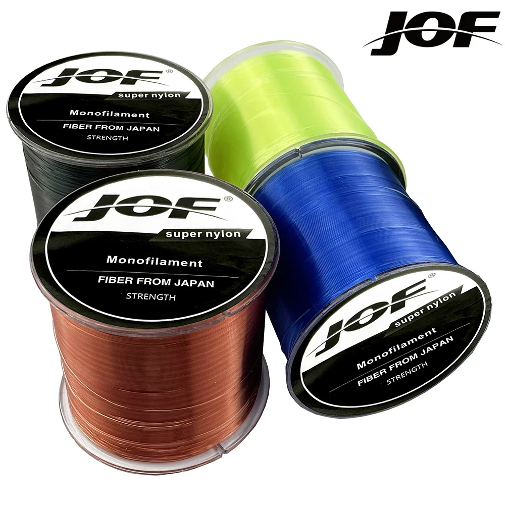 Fishing Line Fishing Rope JOF Strength2~13kg Nylon Winter Fishing Line Super Strong Ice Fishing Line for Bass 500 Meters Rope