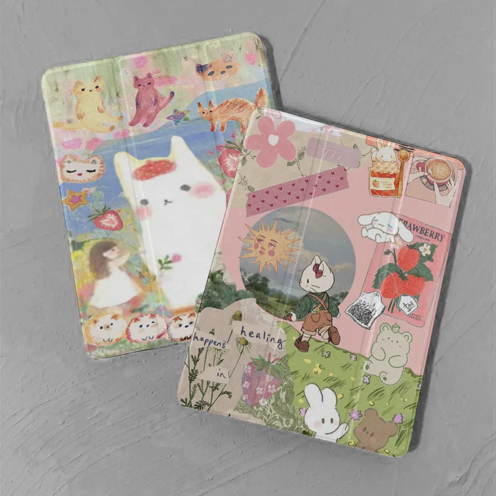 Black Cat Pattern iPad Case - Fun & Stylish Protective Cover