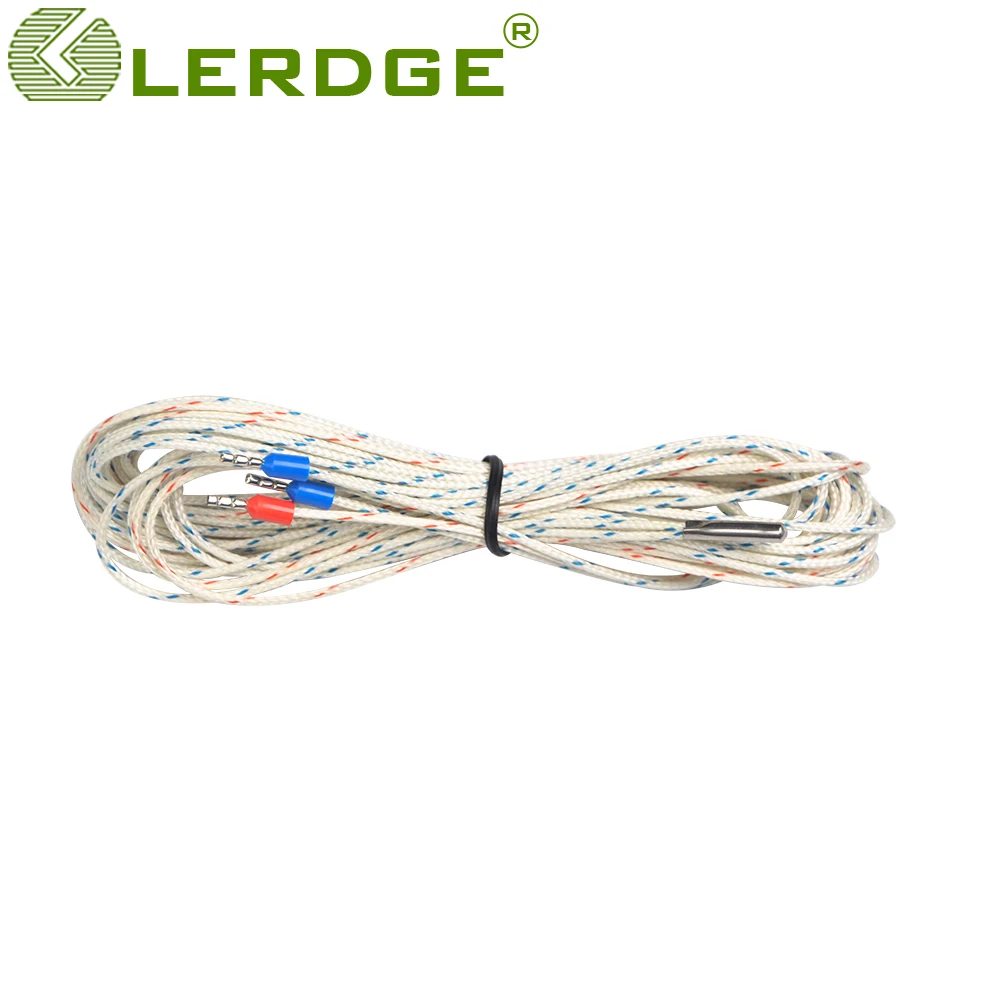 

Lerdge Z Board PT100 Temperature Sensor -50℃+500℃ High Temperature resistant Fiberglass wire 3*15mm head with 1m/2m Cable