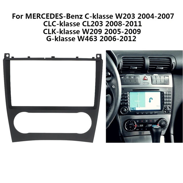 Car Radio Head Unit Frame Kit For Mercedes BENZ C-klasse CLC-klasse G-klasse  Auto