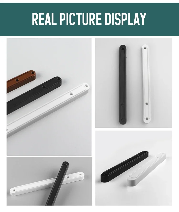 2PCS/Lot Slide Rail Smooth Slide Extension Drawer Runner White Plastic Runners Drawer Slides Manufacturer Runner