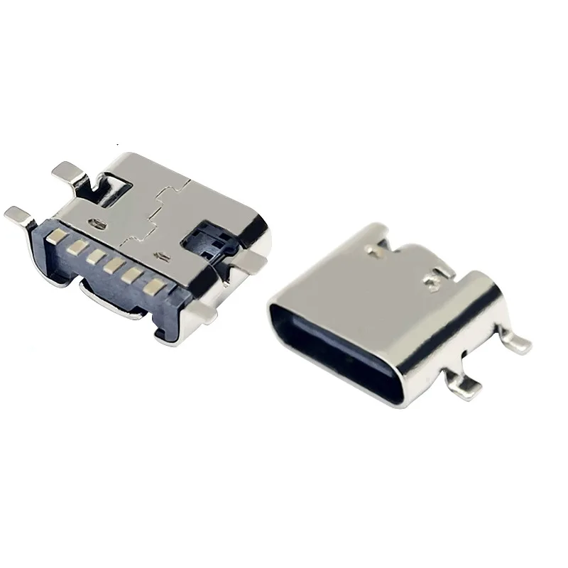 

USB Connector Type-C6P on-board type full stick bus 6.8 Patch Type-C port bus