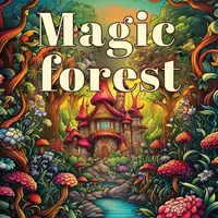 1Pc Magic Forest Art Coloring Book Original Upgraded Paper Thickened 22 Pages Coloring Books Gift For Holiday Birthday 1