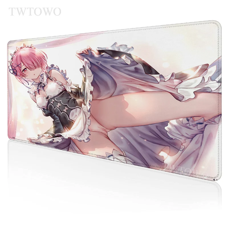 

Sexy Anime Girl Rem Re Zero Mouse Pad Gaming XL Large HD Custom New Mousepad XXL Carpet Anti Slip Natural Rubber Mouse Mat