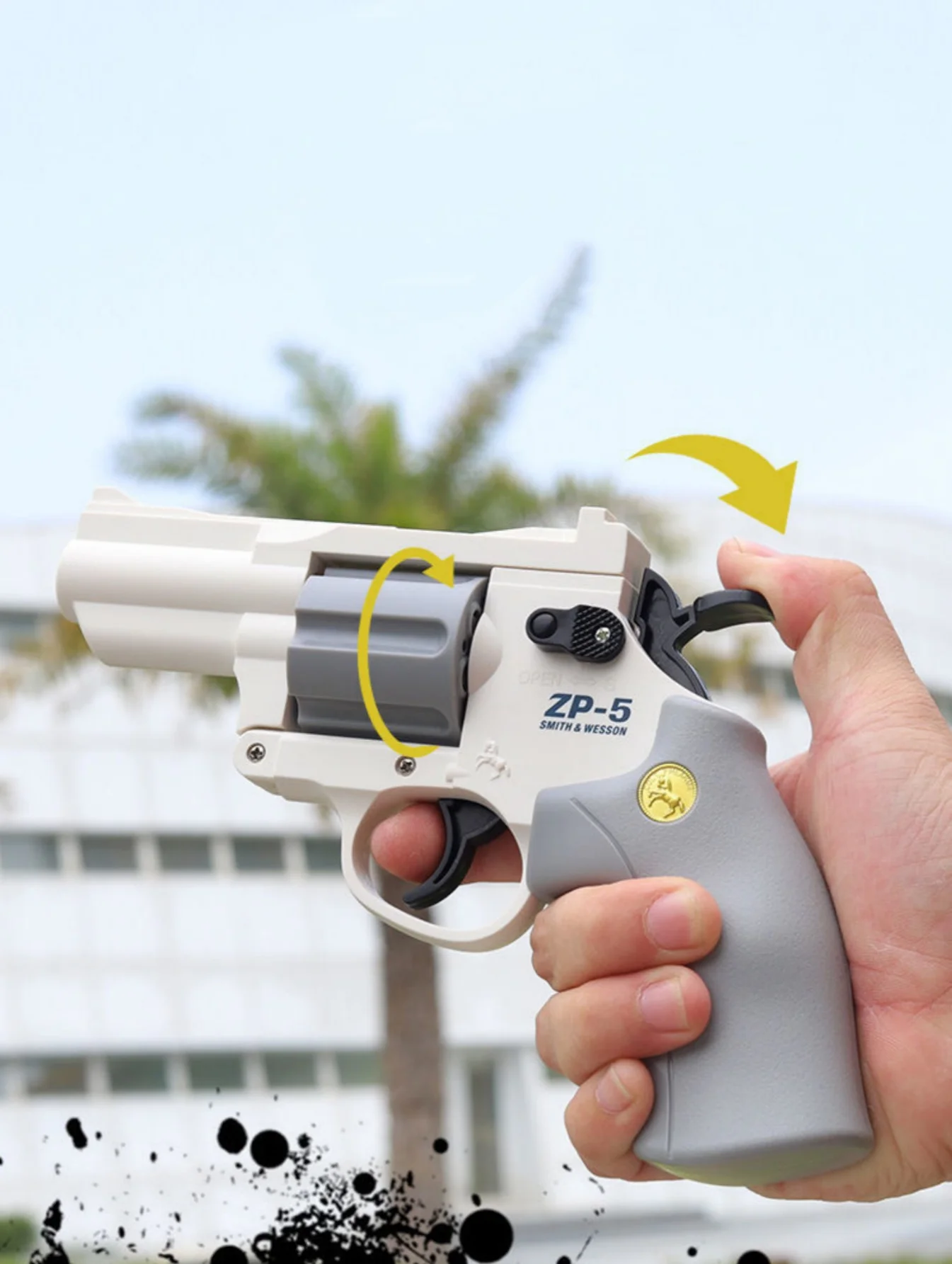Soft Bullet Toy Gun Revolver for girl boy gifts 2