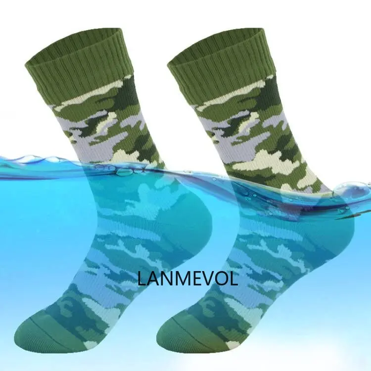 Camouflage Waterproof Socks waterproof socks water sport socks Hiking Outdoor Sports Climbing Hiking Camping Sock for Men Women