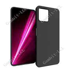 Silicone Smartphone Protective Case - Shockproof Soft TPU Back Shell for T Phone (Black)