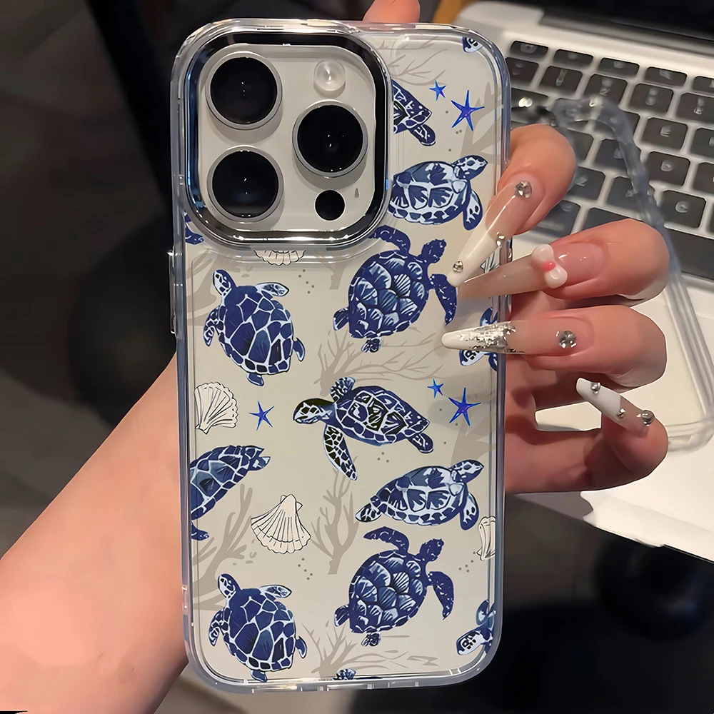 Transparent Soft Sea Turtle Phone Case