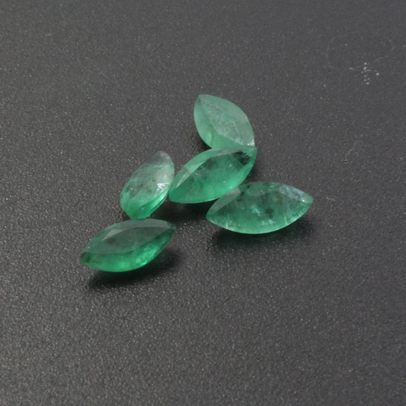 0.25ct Natural Emerald Loose Gemstone 3.5mm * 7mm Marquise Cut I Grade Emerald Loose Stone