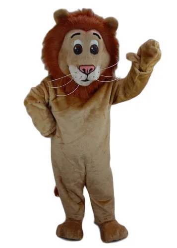 

New Adult Hot Sale Foam Cute Lion Nice Brown Fancy Cartoon Mascot Costume Plush Christmas Fancy Dress Halloween Mascot Costume