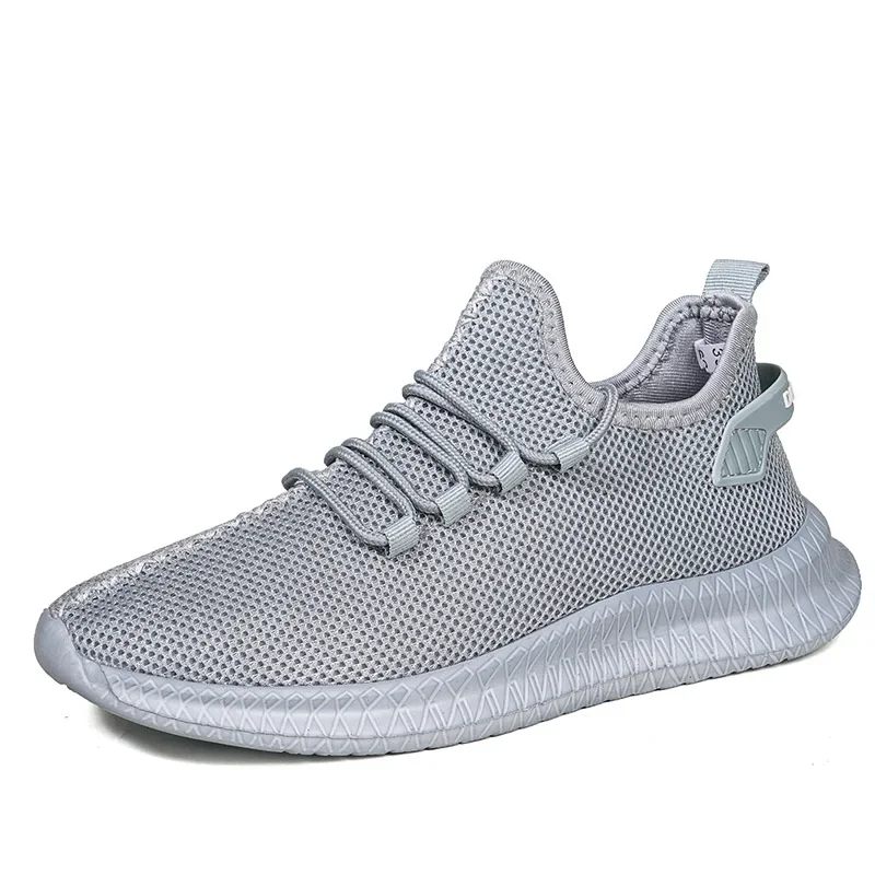 Men's Non-Slip Casual Sneakers Breathable Outdoor Jogging Training Hiking Sports Running Outdoor Weave Knit Lace Up Shoes 7