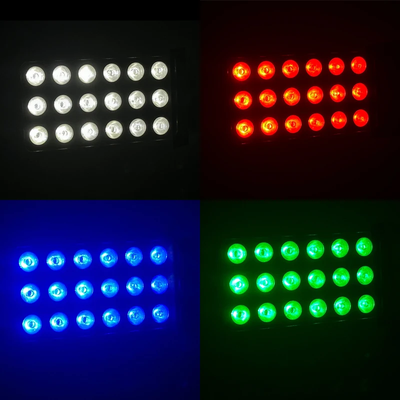 DMX512 18*20W RGBW 4in1 IP65 Waterproof DJ Wedding Stage City Wall Washer Outdoor LED Wash Flood Light