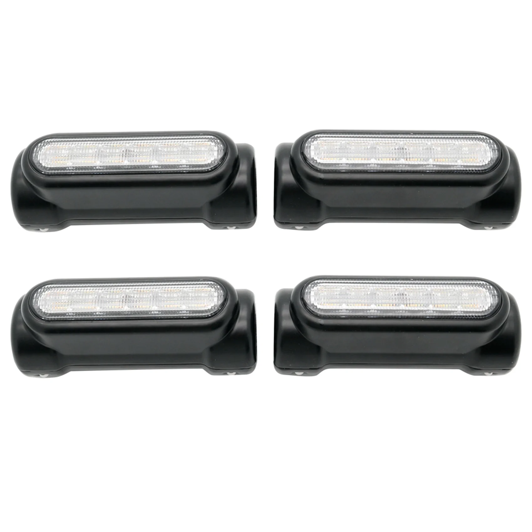 

2X Motorcycle LED Highway Bar Switchback Driving Light/Turn Signal Light(Black)