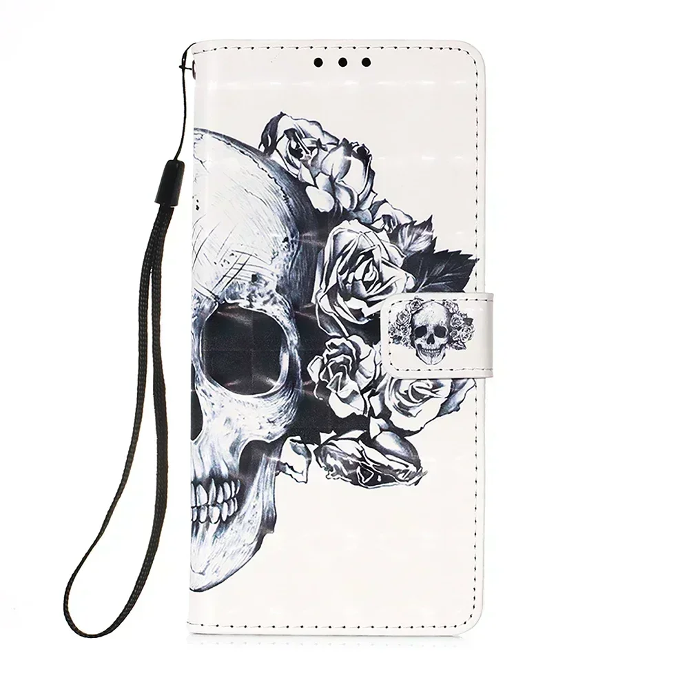 Leather Flip Wallet Case with Card Slot Holder Cover