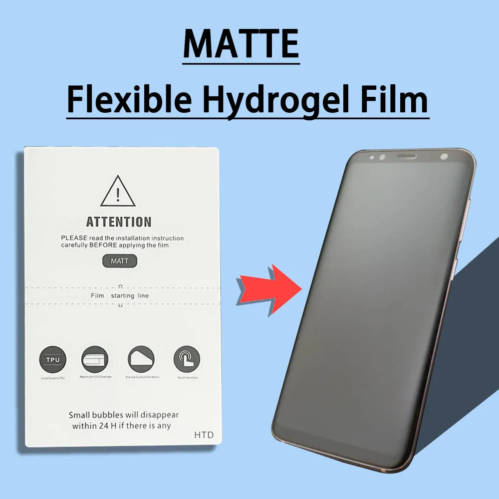 Screen Protector Hydrogel Film phone screen protector 50Pcs HD Matte Self-Healing Privacy Mobile Phone Hydraulic Sheet for Film Cutting Machine Plotter