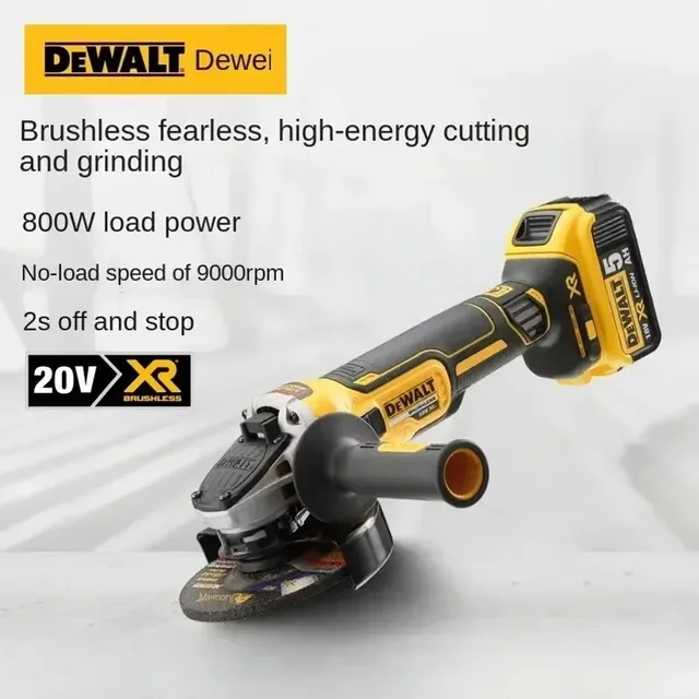 DEWALT DCG405&DCG406 125mm brushless flat head angle grinder bare machine tool cutting machine 20V lithium battery 1