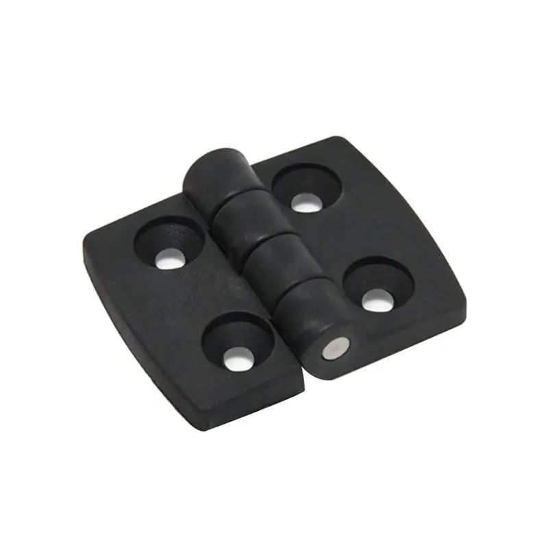 10 Pcs Mini Cabinet Door Folding Hinges Jewellery Box Black Plastic Hinge