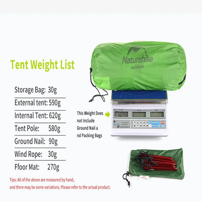 Camping Tent Naturehike Star River 2 People Ultralight Double Layer Waterproof 20D/210T Hiking Trekking Backpacking Travel