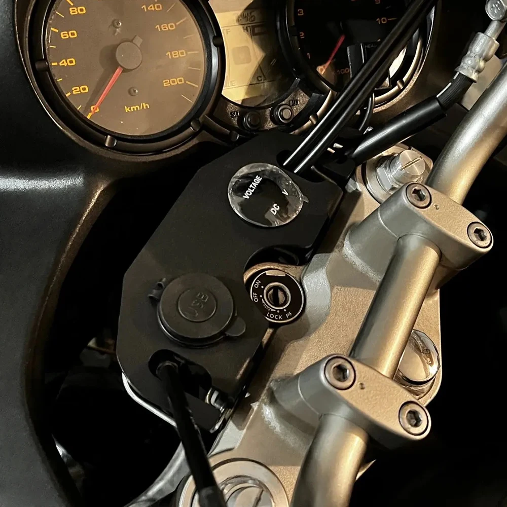 스즈키 V-strom650 DL650 2004-2011 V-strom1000 2002-2010 2011 2012 보조 선반, USB 모토 대시 패널 애프터 마켓에 적합