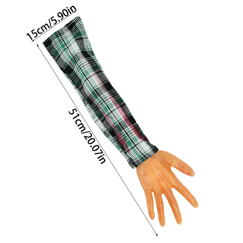 1 Pair Fake Human Arm Hands For Halloween Decor | Realistic Scary Prop For Haunted House & Party - View #9