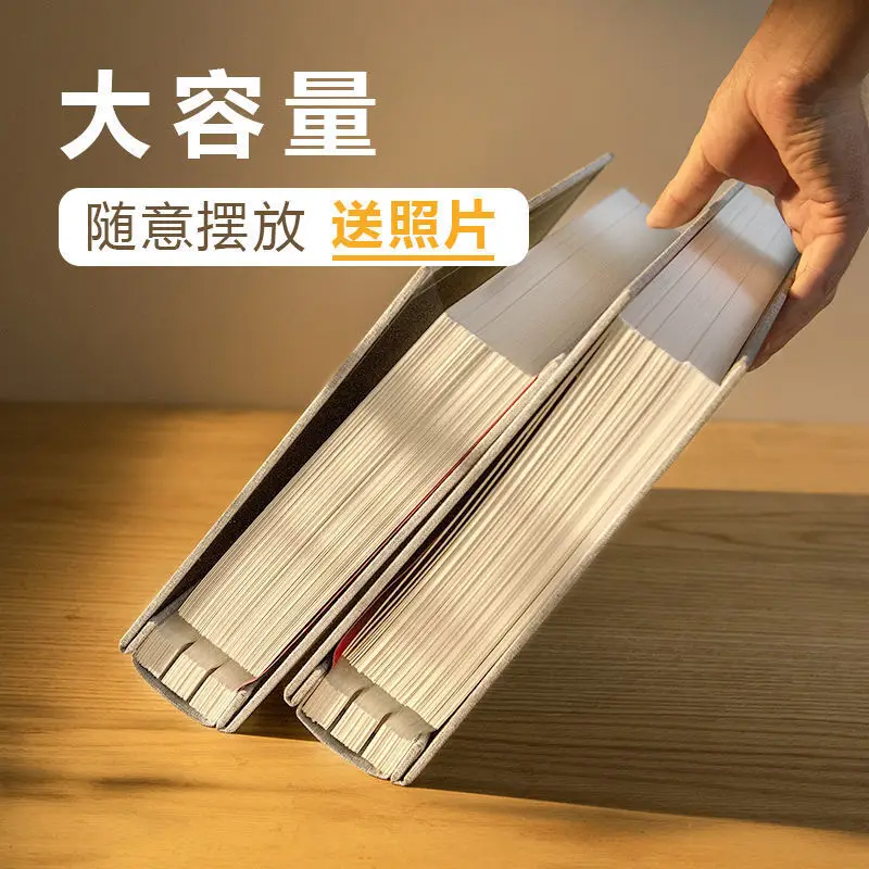 

Photo Album Storage Cotton Hemp DIY Adhesive Photo Album Couple Love Photo Album Collection Film Overlay Commemorative Album