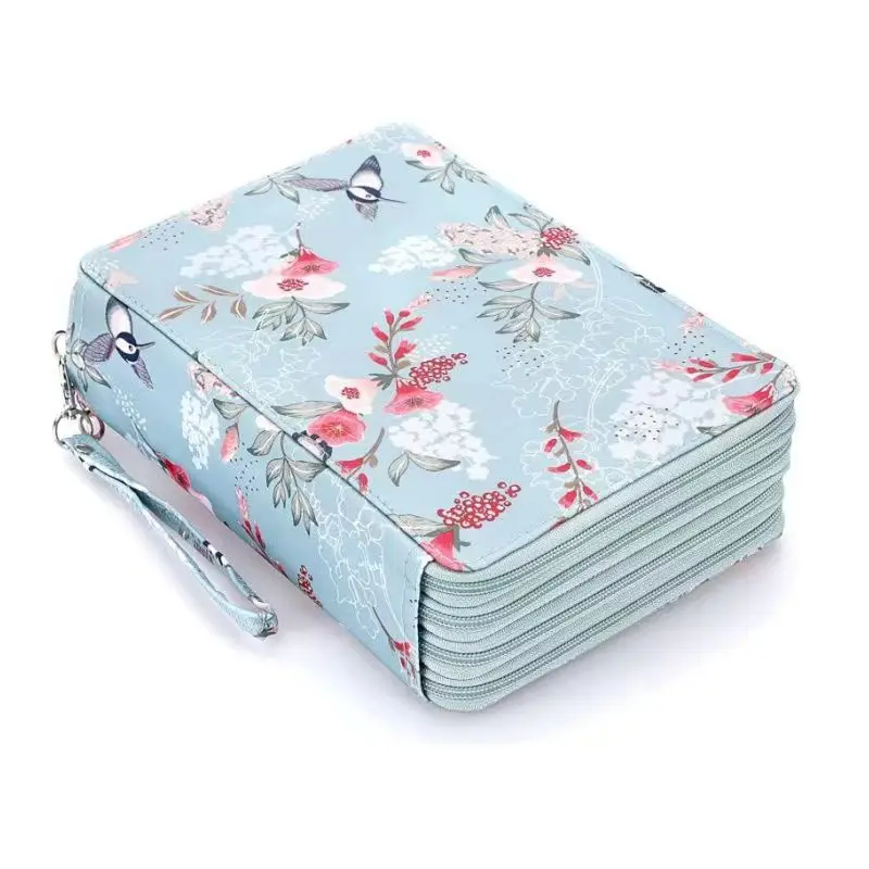 정리함 대용량 펜 상자 미학적 홀스터 소재, 귀여운 필통, 학교 필통 용품, 20..