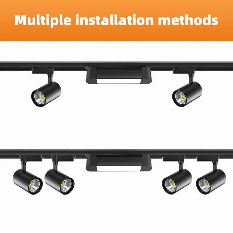 Full Set Track Light LED Ceiling Lamp 85-265V Spot Led Track Rail Lighting Fixture Clothing Shop Home Spotlight Rail Floodlight 6