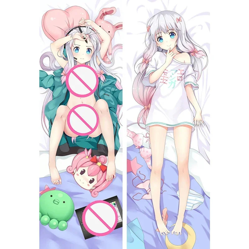 

Izumi Sagiri Sexy Girl Pillow Case Cosplay Anime Dakimakura Waifu Hugging Body Decorative Otaku Long Pillow Cover Cushion