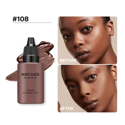 Flawless All Day: 9 - Shade Waterproof Full - Coverage Concealer Foundation (108)