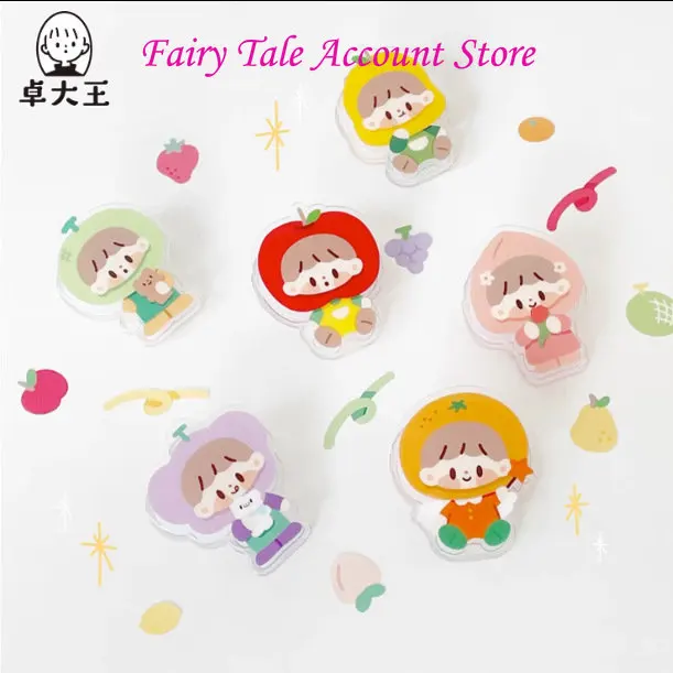Zhuo Dawang Size Clip Collection 5 Android Acrylic Soft and Cute Small Animal Fruit Cartoon Materials Student Cute