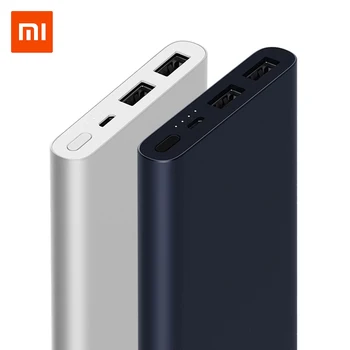 New Xiaomi Mi Power Bank 2 10000 mAh Redmi Power Bank Dual USB Port Quick Charge Powerbank Ultra-thin External Battery charging 1