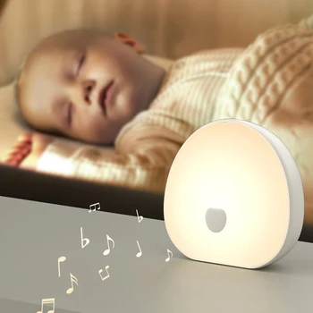 Rechargeable LED Night Light with Relaxing Audio 1