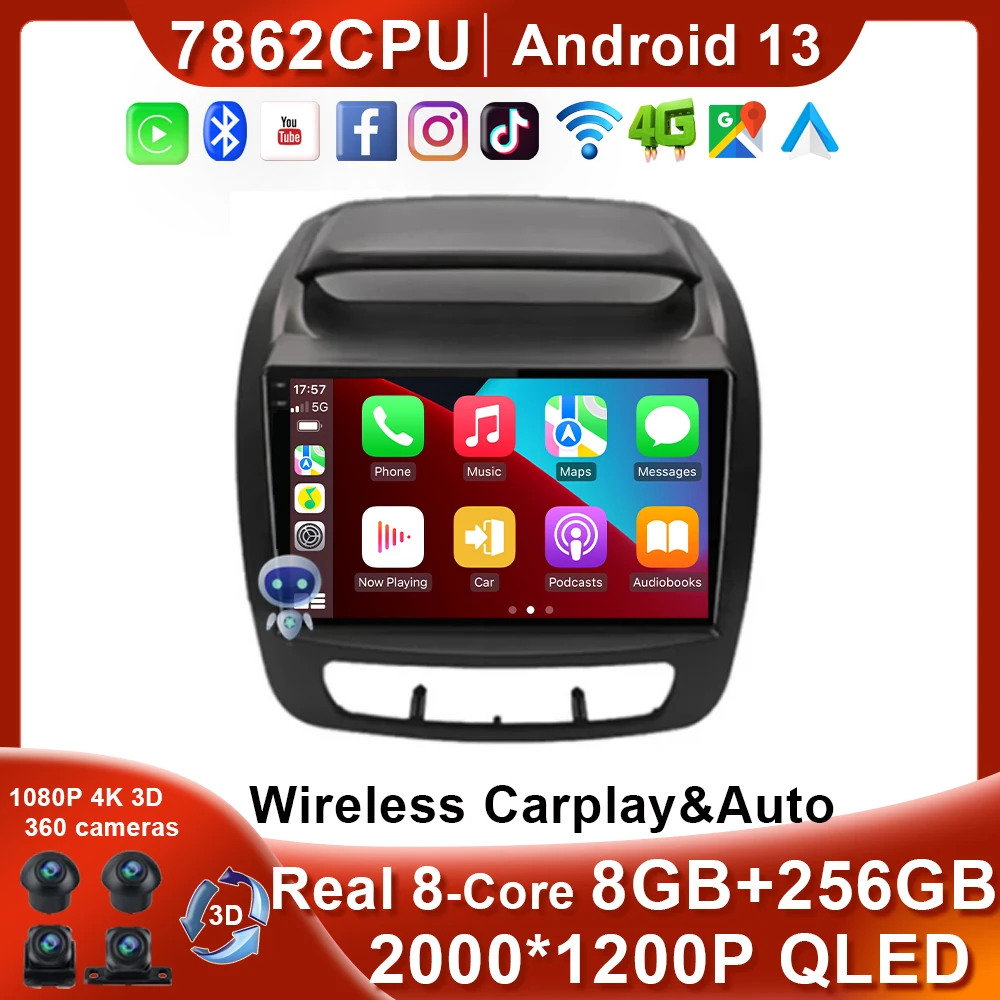 

Real 8-Core BT5.0 для Kia Sorento 2012 2013 2014 2015 - 2021 мультимедийный стерео плеер GPS навигация Wifi FM Система DSP BT