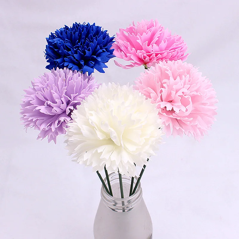 

Artificial Soap Carnation Flower Heads Essential Mother's Day Teacher's Gift Holding Flower DIY Handmade Material Supplies