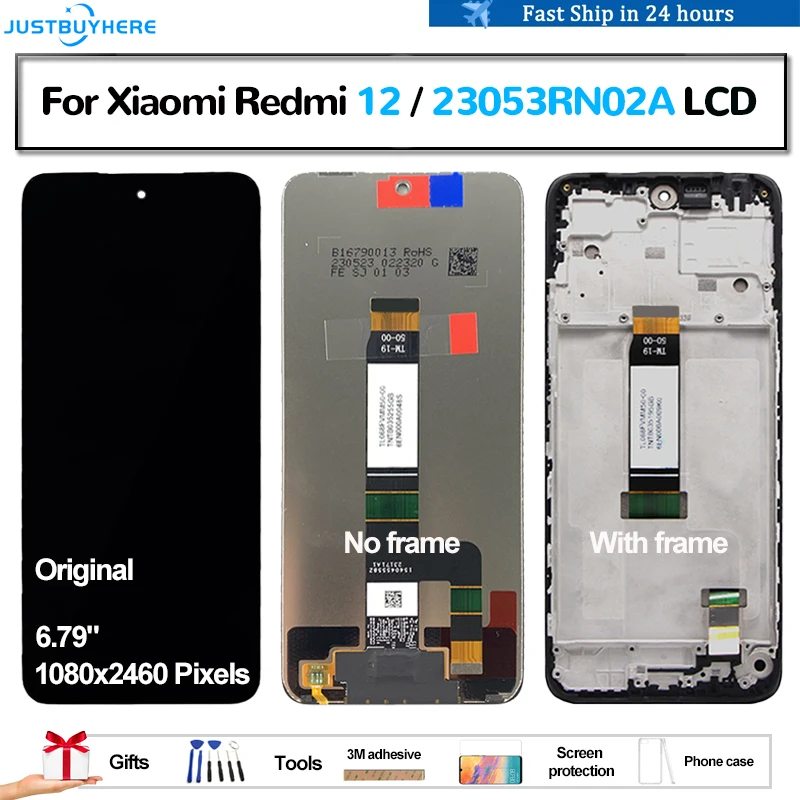 Original For Xiaomi Redmi 12 23053RN02A Pantalla lcd Display Touch original-for-xiaomi-redmi-12-23053rn02a-pantalla-lcd-display-touch
