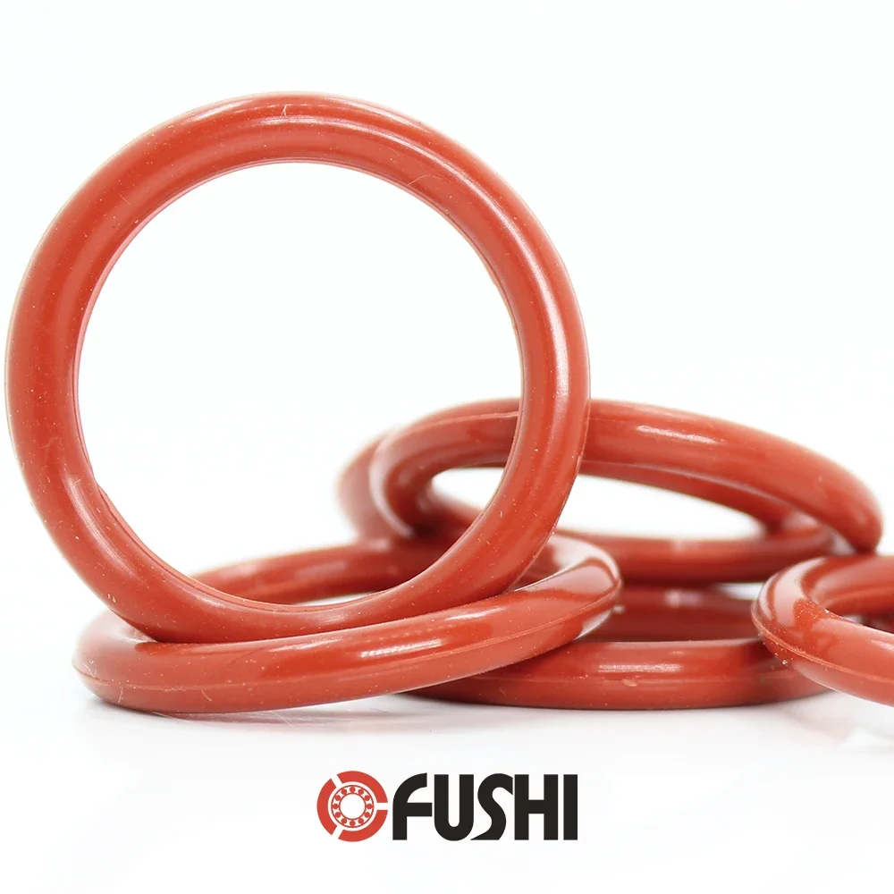 CS3.1mm 실리콘 O 링 OD 34/35/36/37/38/39/40/41/42*3.1mm 50PCS O-링 VMQ 개스킷 씰 두께 3.1mm ORing 흰색 빨간색 고무