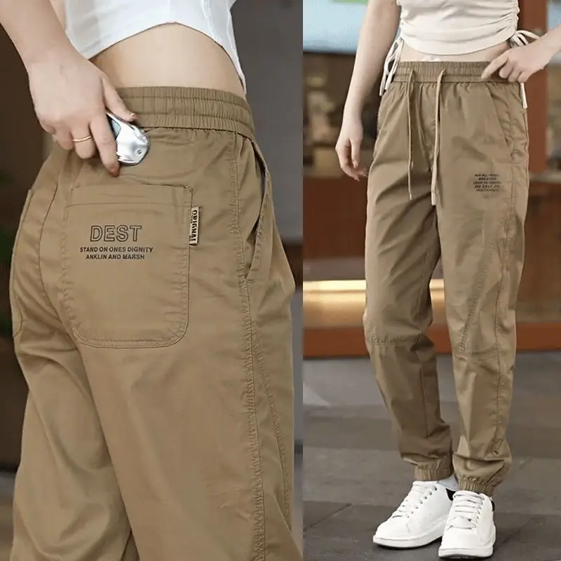 Man Pants Sports Pants Pants Men Spring Thin Breathable Bound Feet Workwear Motion New Casual
