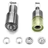 7.5/9.5/11 mm Snap Buckle Installation Tool Europe Button Machine Special Mold (12mm+M6) Snap-Fastener Eyelets Leather Rivets 1