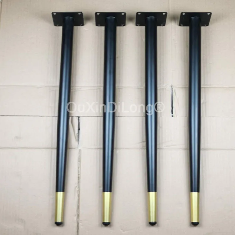 

Конические ножки для мебели, 4 шт., металлические ножки 72 см, ножки для обеденного стола, туалетного столика, рабочего стола FG970