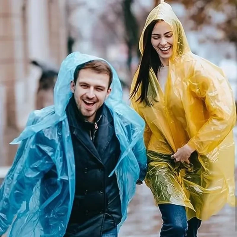 Portable Raincoats Balls Colorful Raincoat Ball with Hook Disposable Waterproof Rain Ponchos Travel Camping Emergency Rain Coats raincoat poncho