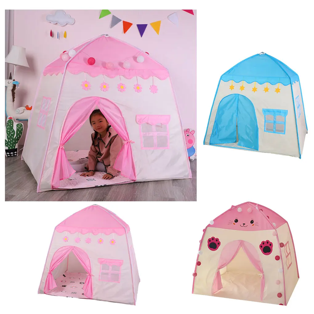 Children Playhouse With Fairy Lights Portable And Durable Princesses Castle Play Tent Kids Play Tent