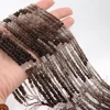 Natural A+ Smoky Quartz Faceted Round / Cube Beads 2mm,3mm,4mm,For Jewelry Making DIY Bracelets Necklace Strand Gift 39cm 1