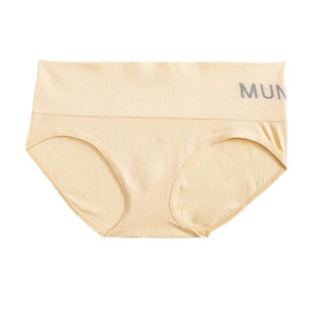 Japan MUNAFIE Women's Abdominal Pants Girls Mid-waist Seamless Cotton Inner  Triangle Panties Butt-lifting Body-Shaping Panties - AliExpress