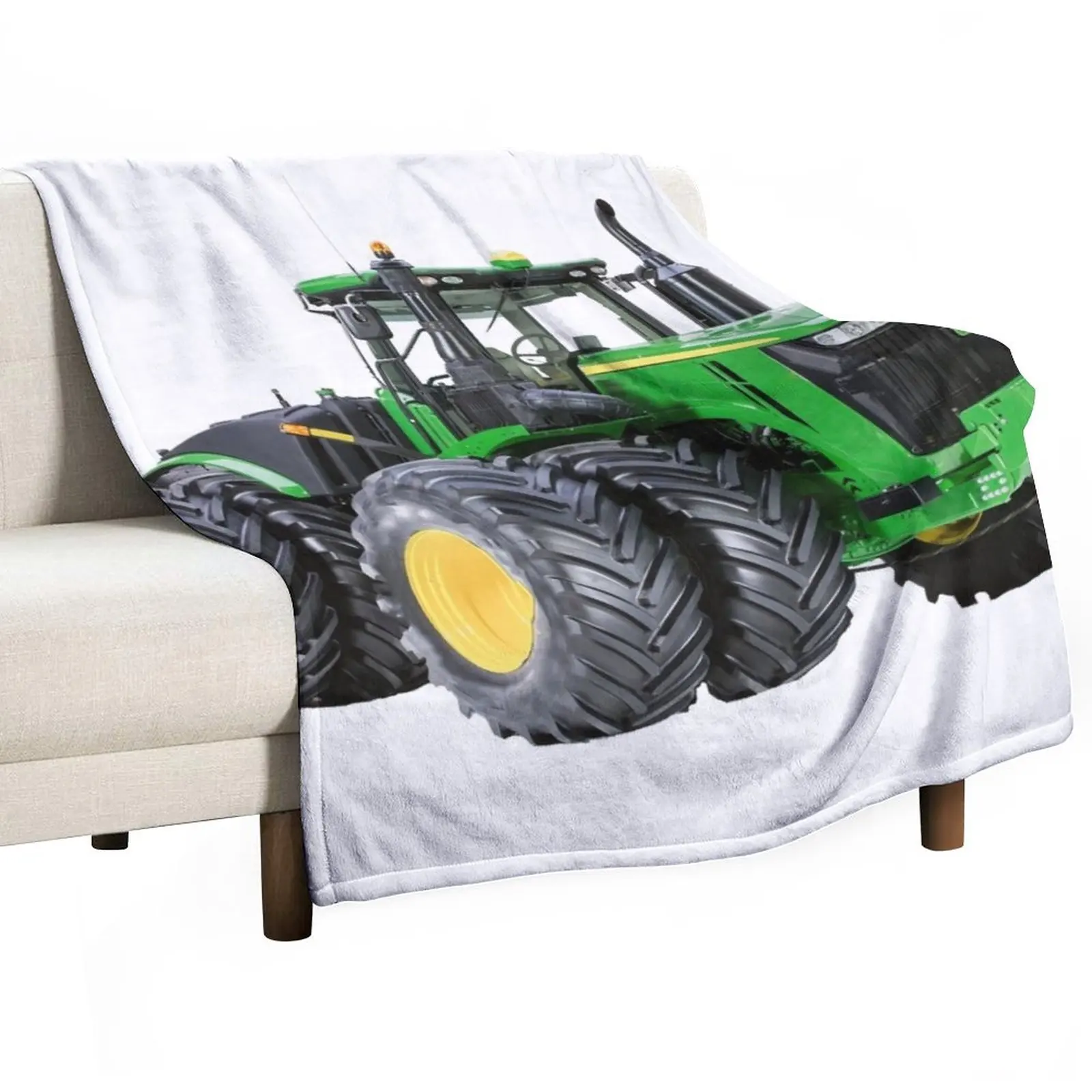 

Modern Farm Tractor Throw Blanket Hairy Blankets Summer Blanket Fluffy Blankets Large