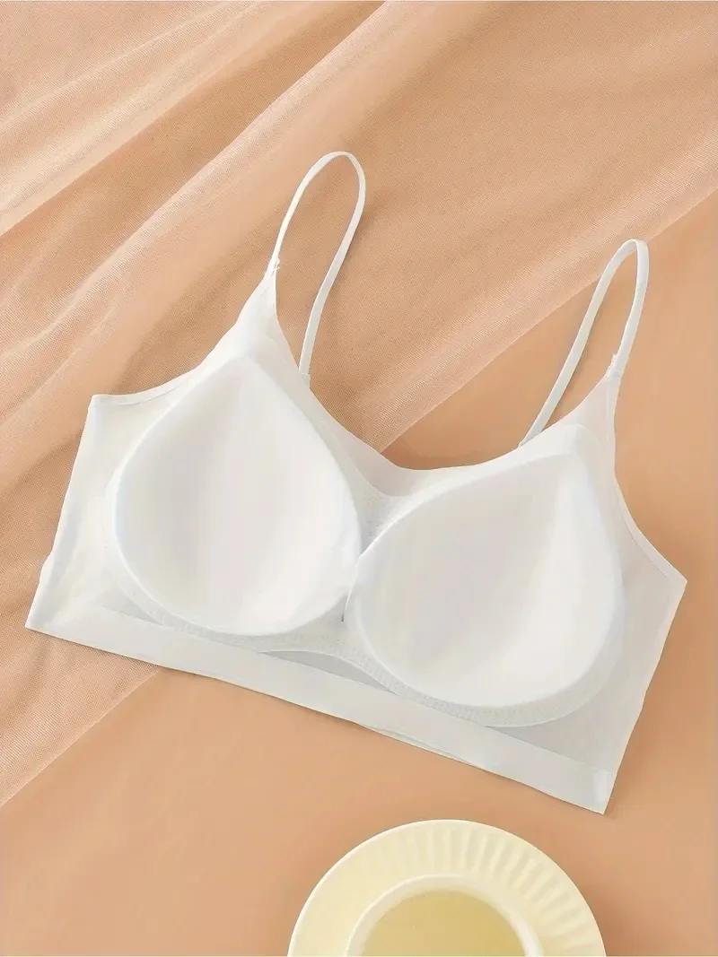 3Pcs Ultra-dünne Bh Eis Seide Bh Frau Nahtlose M-4XL Mädchen Sport Mädchen Bh Einfarbig Damen Luft kühlung Drahtlose Brassier – Detail 16