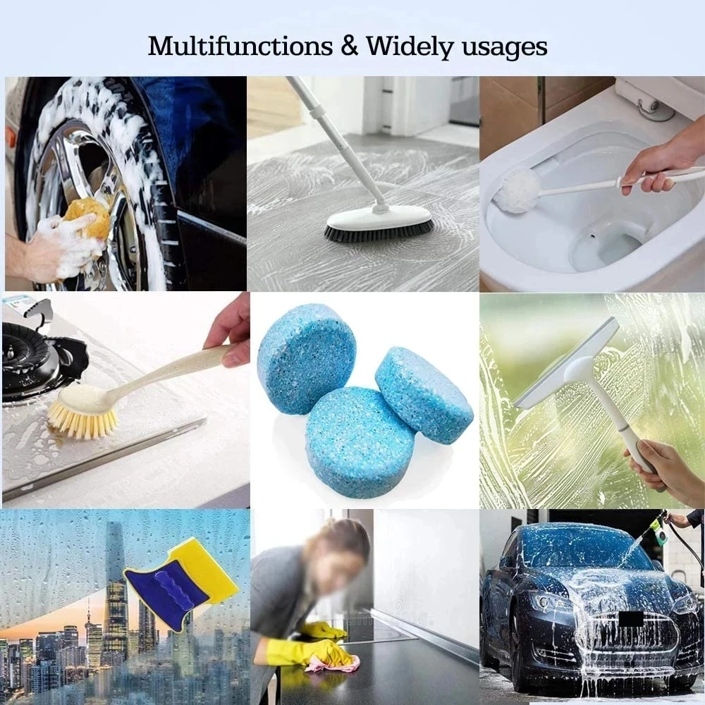 Solid Cleaner Car Windscreen Cleaner Effervescent Tablet Auto Wiper Glass Solid Cleaning Concentrated Tablets Detergent images - 6