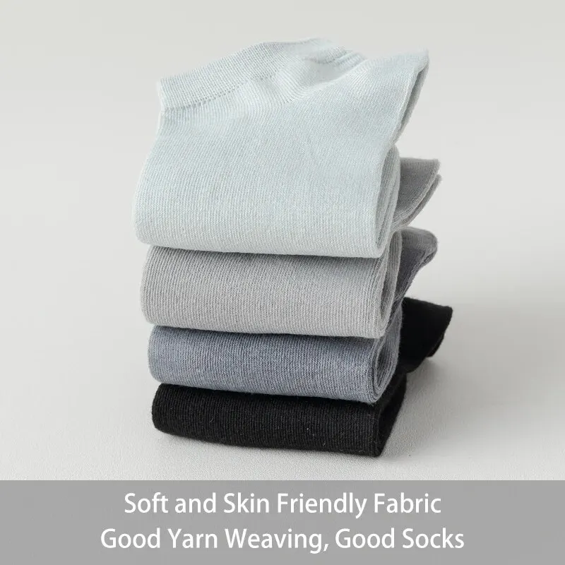 Womens Socks 5 Pair Women's Spring/Summer Four Seasons Solid Color Simple Sports Comfortable Socks