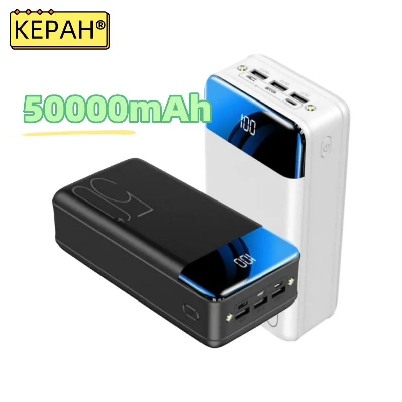 

Large capacity power fast charging mobile power supply, 5V, 2.1A, 100000mAh, suitable for iPhone, Xiaomi, and Samsung