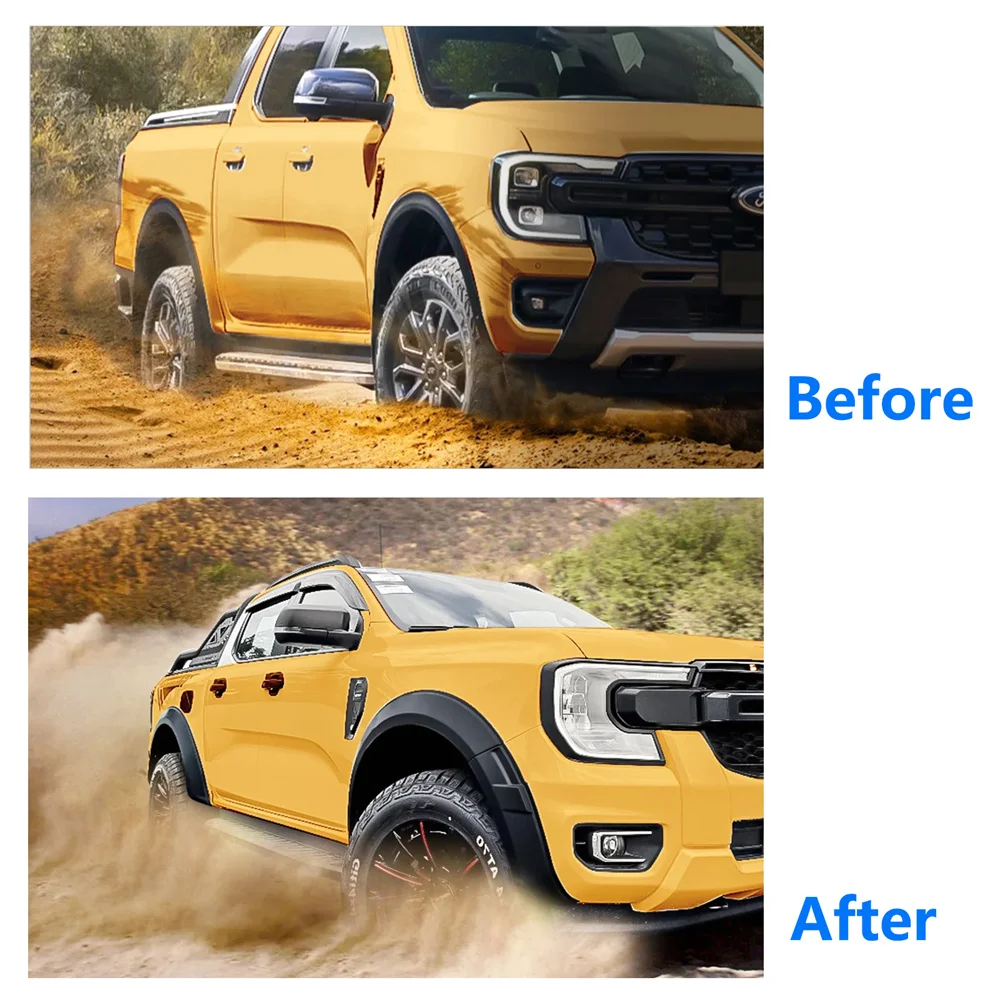 Parafanghi Per Ford Ranger T9 2023-2024 - Estensione 5 Pollici Per XL E XLT - Foto 4
